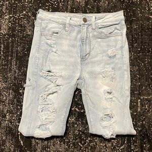american eagle super high rise jegging
